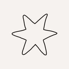 Obraz premium Abstract star shape illustration vector