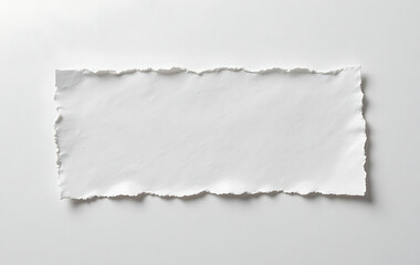 Torn white paper on gray background torn paper ripped edges blank paper
