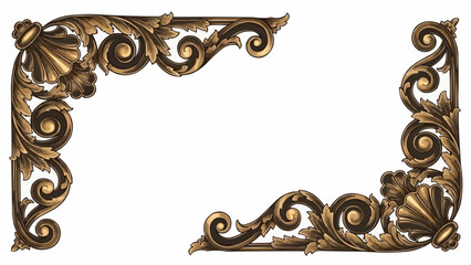 Ornate Decorative Architectural Corner Elements.