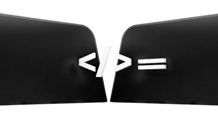 Code Symbols < / > = Equals