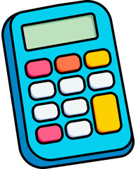 Calculator Icon Minimal Flat Illustration