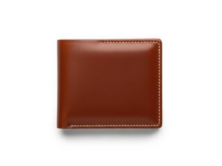 Elegant brown leather wallet with simple design