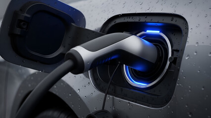 Electric vehicle charging with sleek design and modern technology