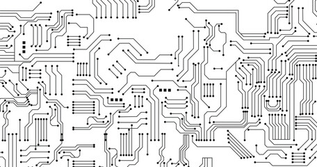 Vector background hi tech pattern circuit design vector illustration