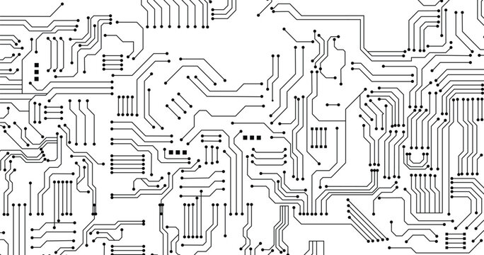 Vector background hi tech pattern circuit design vector illustration
