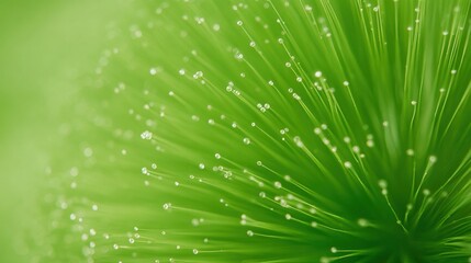 Obraz premium Vibrant lime green bursting spark explosion with glowing particles, radiating neon light effect, perfect for nature-inspired design or energy drink advertising