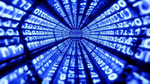 binary code swirl background