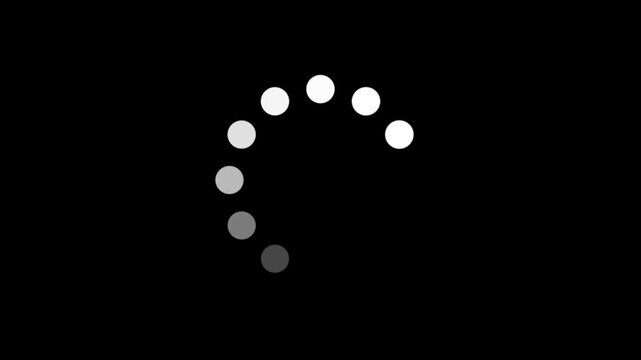 Loading circle Modern loading animation. dots spinning animation loading and buffering icon animation-looped Loading circle animation.