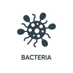 a simple illustration of bacteria with flagella and circular body