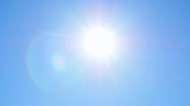 太陽と雲　タイムラプス　