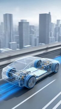 Electric vehicle technology. Advanced automotive engineering and future mobility.	