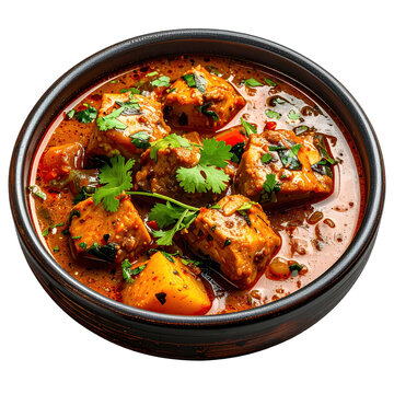 A traditional ghanaian meal of fante kenkey and tomato-based stew, beautifully isolated on white background for an authentic look