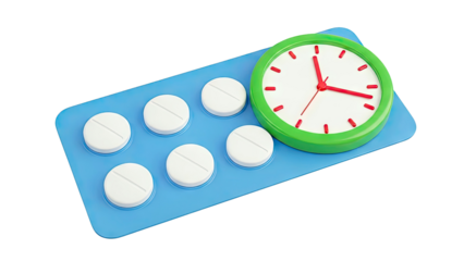 Pill Packet with a Clock