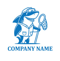 Friendly cartoon vector logo for a modern business company with people illustration style