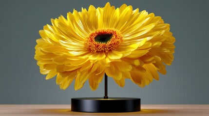 Yellow Gerbera Daisy: Bright Flower Beauty, Floral Decor