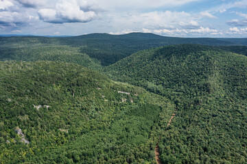 Southern Urals: aerial view of the Gumerovo gorge. © Eugene R.