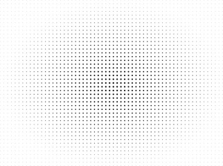Black Dots on White Background, Abstract Halftone Pattern, Retro Graphic Design Element