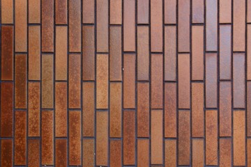 レトロなレンガタイルの壁