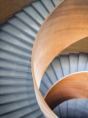 Spiral staircase perspective Modern Architecture details Abstract Background