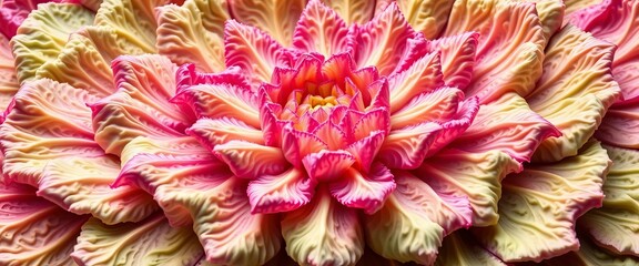 Infinitely repeating cabbage pattern, fractal-like detail,  vegetable,  agriculture