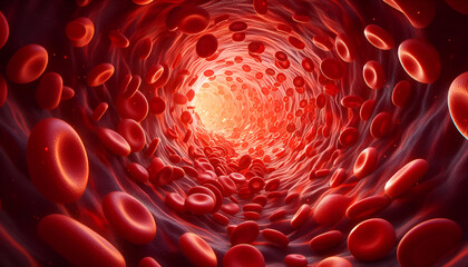 3D illustration of a blood vessel