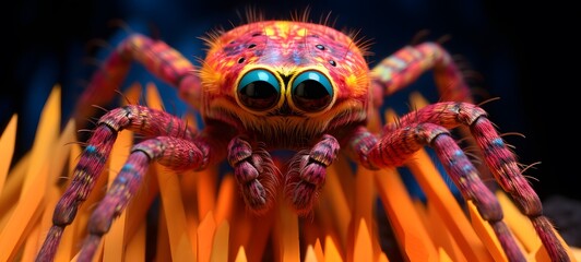 tarantula shaped matchstick carvin ,generative AI