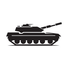 military tank vector silhouette clip art logo design illustration icon collection