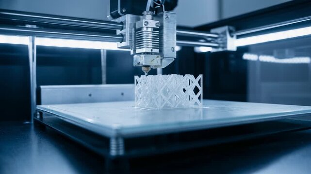 Modern 3D Printing Process Creating Intricate Designs with Precision Technology