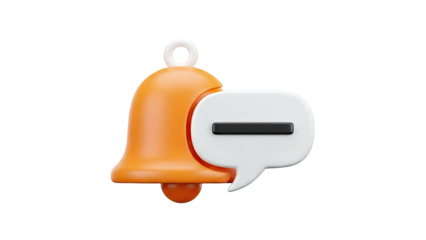 Notification Bell with Chat Bubble Icon