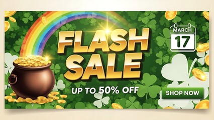 St patrick's day flash sale up to 50 off celebrate with savings and lucky deals on march 17th