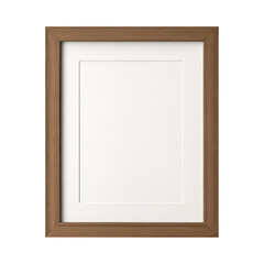 Obraz premium PNG Elegant wooden picture frame element.