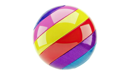 Colorful Striped Easter Egg