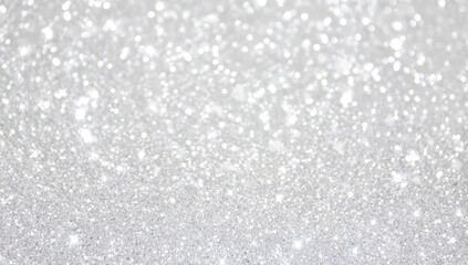 A shimmering, textured background of silver glitter, creating an elegant and festive ambiance.