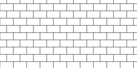 Fototapeta premium Urban abstract pavement floor and wall white structure brick wall row wallpaper texture design. 
