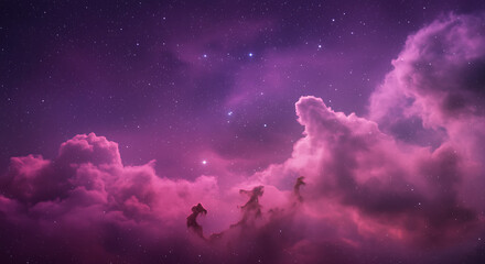 clouds and stars