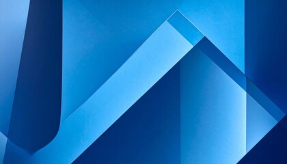 Overlapping translucent blue rectangles and parallelograms forming abstract layered background with gradient lighting.