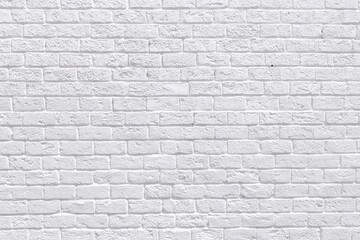 Fototapeta premium Perfect backdrop: white painted brick wall for various uses.