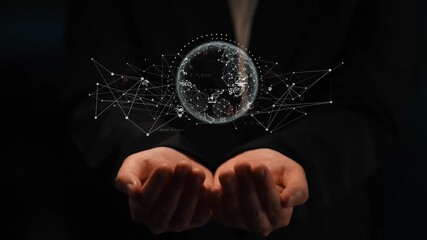 Global AI network showing connection between AI, global, and network elements across the digital world and data infrastructure Marrow - Powered by Adobe