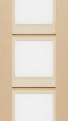 Fototapeta premium Vintage photo frame mockup, transparent design