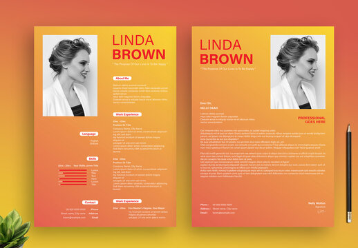 Colorful Resume Layout