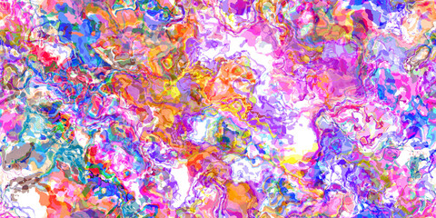 Bright Colorful Abstract Geometric Art Composition