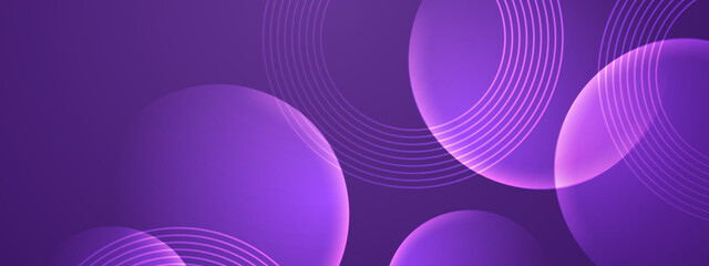 Purple graphic with circles and ring patterns, suitable for backgrounds, abstract designs, digital art projects, and creative compositions. © SyahCreation