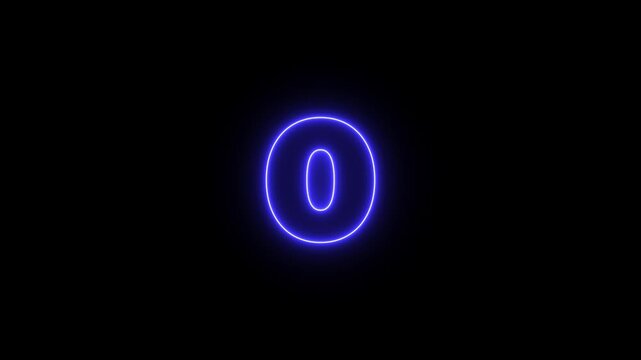 Five four three ,two, One ... Let's go. 5 4 3 2 1 countdown let's go text animation on black background for start.