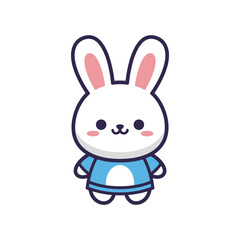 Adorable Cartoon Bunny Character Illustration