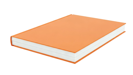 Orange Hardcover Book