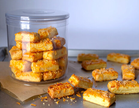 Kastengel Cookies Tabur Keju, Kue Kering Hari Raya Indonesia