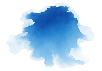 Obraz premium Blue watercolor splash background with soft, fluid brushstrokes. Abstract artistic texture for design, decoration, or creative projects, showcasing a blend of vibrant hues and smooth gradients.