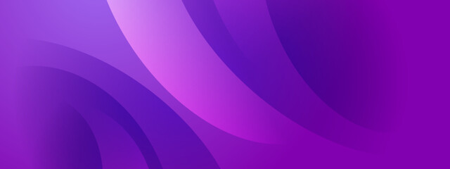 Fototapeta premium Purple gradient background with curved shapes overlayed. Suitable for modern designs, web banners, social media graphics, and abstract art projects.