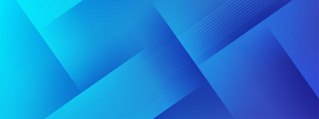 Abstract blue geometric background with diagonal lines.