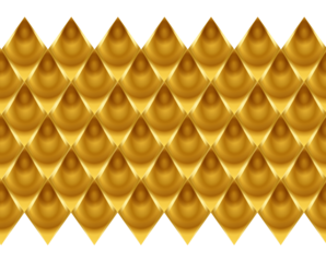 Golden dragon scale pattern with a luxurious shimmering texture and seamless design